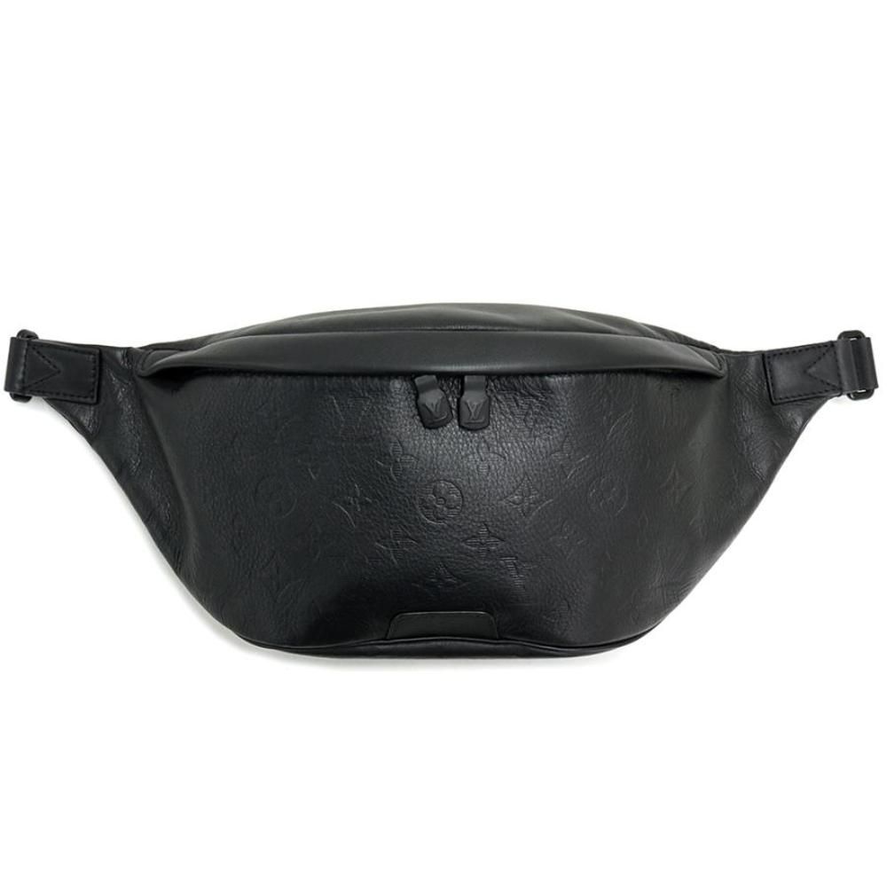 Louis Vuitton Discovery Bum Bag Waist Shoulder Bag Monogram Shadow Leather Black